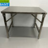 Stainless Steel Collapsible Work Table 100 x 70 x 85 cm Catering
