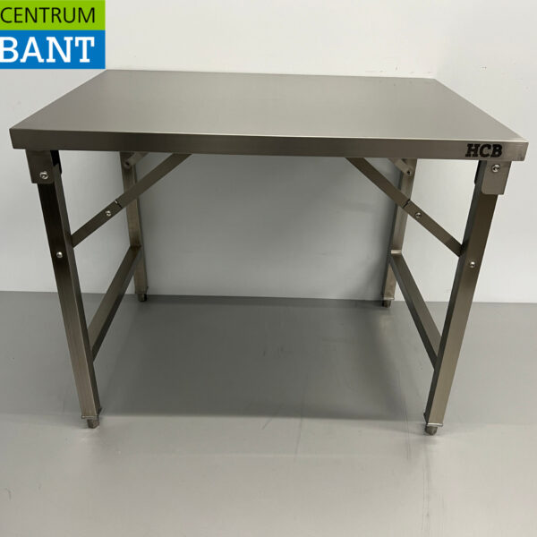 Stainless Steel Collapsible Work Table 100 x 70 x 85 cm Catering