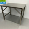 Stainless Steel Collapsible Work Table 100 x 70 x 85 cm Catering - Image 2