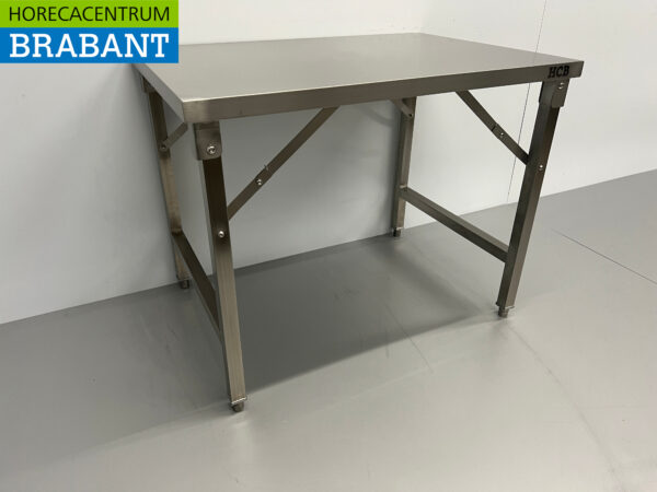 Stainless Steel Collapsible Work Table 100 x 70 x 85 cm Catering - Image 3