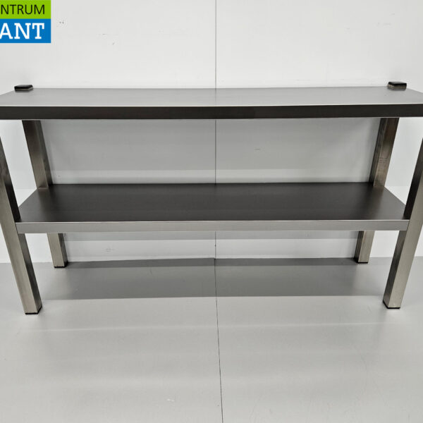 Stainless steel HCB Double Etagere Bridge Premium-line 120 cm Horeca