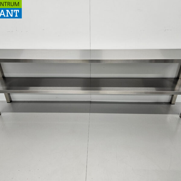 Stainless steel HCB Double Etagere Bridge Premium-line 200 cm Horeca