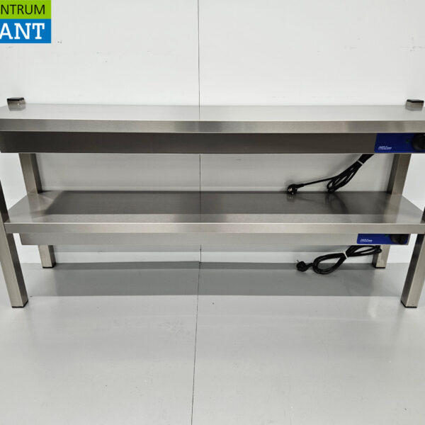 Stainless steel Double Heat Bridge Heated Etagere Premium-line 140 cm Catering