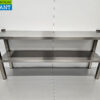 Stainless steel HCB Double Etagere Bridge Premium-line 140 cm Horeca