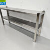 Stainless steel HCB Double Etagere Bridge Premium-line 140 cm Horeca - Image 2