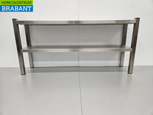 Stainless steel HCB Double Etagere Bridge Premium-line 140 cm Horeca - Image 5