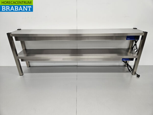 Stainless steel Double Heat Bridge Heated Dining Table Premium-line 180 cm Catering