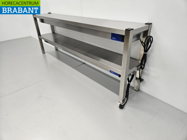 Stainless steel Double Heat Bridge Heated Dining Table Premium-line 180 cm Catering - Image 2