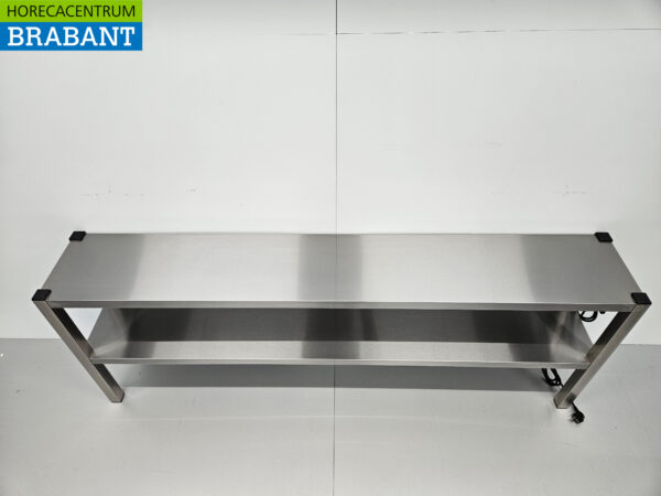 Stainless steel Double Heat Bridge Heated Dining Table Premium-line 180 cm Catering - Image 4