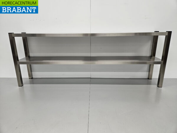 Stainless steel HCB Double Etagere Bridge Premium-line 180 cm Horeca - Image 5