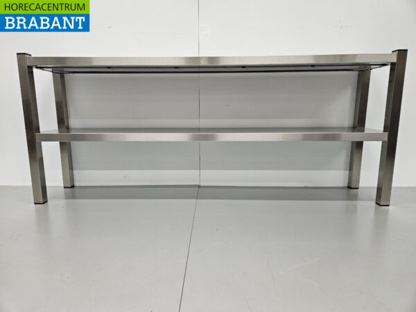 Stainless steel HCB Double Etagere Bridge Premium-line 160 cm Horeca - Image 5