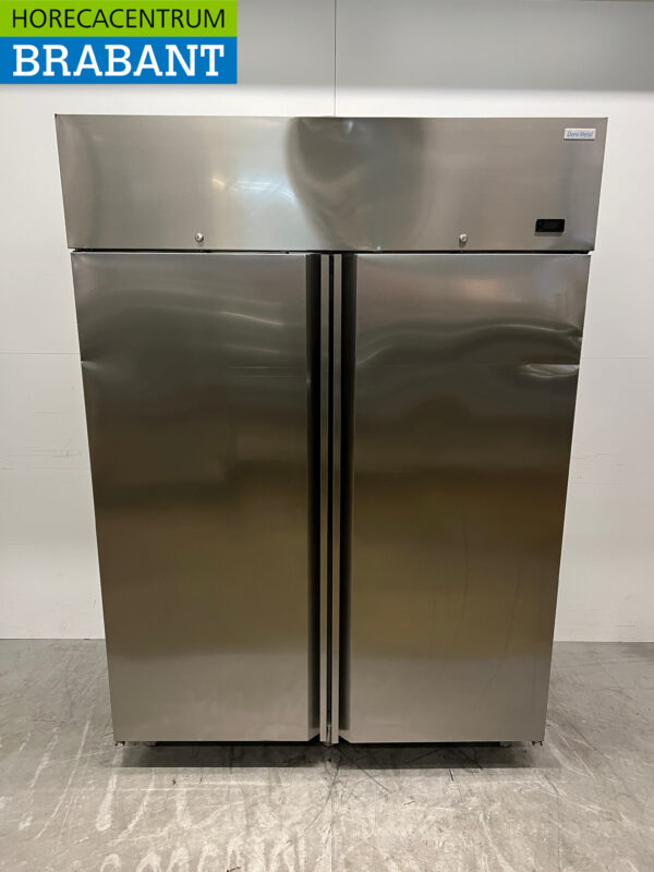 Stainless steel Dora Metal Double Door Freezer Freezer 1340 liters 230V Horeca