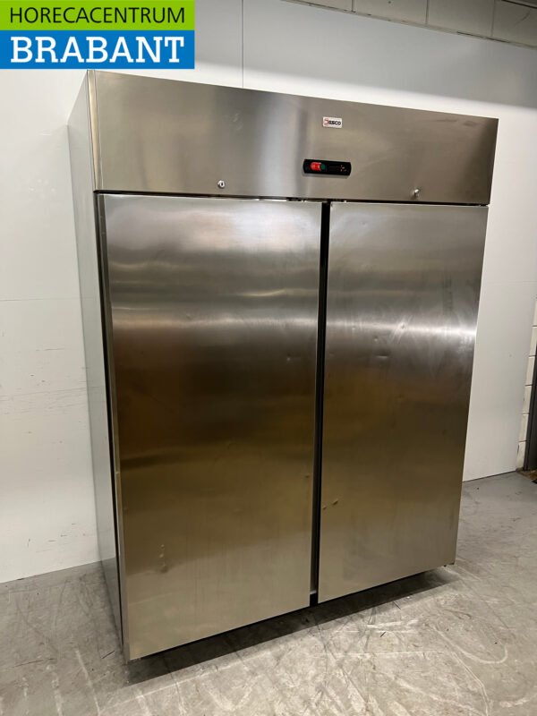 Desco stainless steel double door freezer Freezer cabinet 1340 liters 230V Horeca - Image 2
