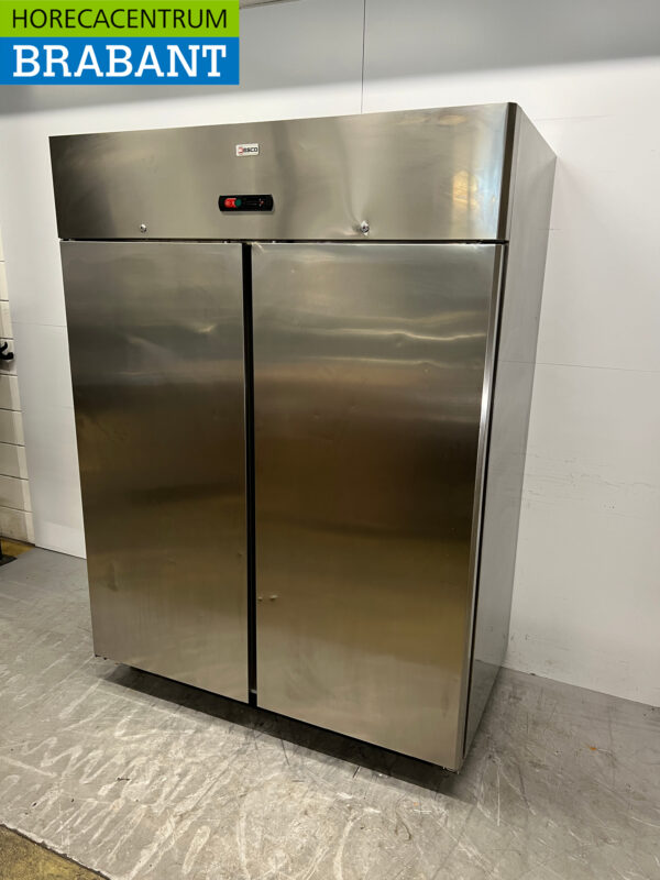 Desco stainless steel double door freezer Freezer cabinet 1340 liters 230V Horeca - Image 3