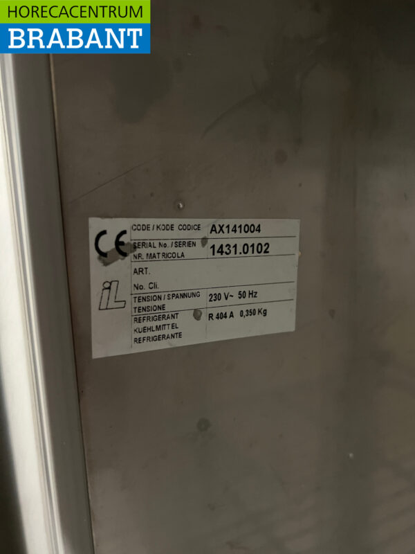 Desco stainless steel double door freezer Freezer cabinet 1340 liters 230V Horeca - Image 5