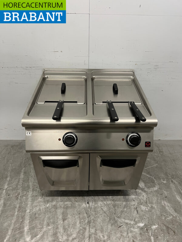 Stainless steel Modular Double fryer 2 x 17 liters 33 kW 400V Catering
