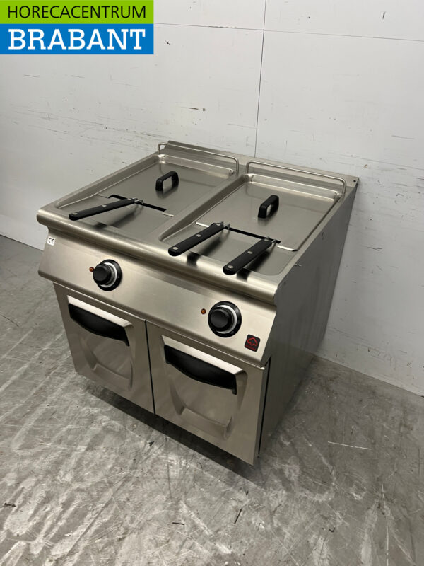 Stainless steel Modular Double fryer 2 x 17 liters 33 kW 400V Catering - Image 2