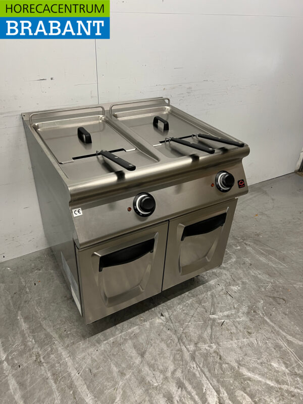 Stainless steel Modular Double fryer 2 x 17 liters 33 kW 400V Catering - Image 3