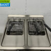 Stainless steel Modular Double fryer 2 x 17 liters 33 kW 400V Catering - Image 4