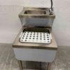 Stainless steel Double Sink Sink Pouring Bowl combi Faucet 50 cm Catering
