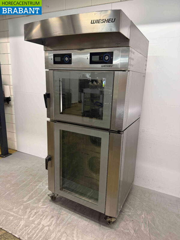 Stainless steel Wiesheu B4 + B8 Hot air oven store oven 15 x 60 x 40 cm 400V Horeca - Image 2