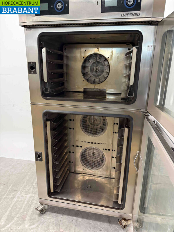 Stainless steel Wiesheu B4 + B8 Hot air oven store oven 15 x 60 x 40 cm 400V Horeca - Image 6