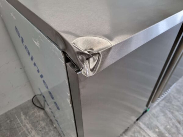 Stainless steel Saro Refrigerated Workbench Saladette 2 doors 90 cm 230V Horeca - Image 6