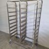 Stainless steel HCB Regal trolley for 18 wash crates wash baskets 50 x 50 cm Horeca - Image 2