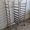 Stainless steel HCB Regal trolley for 18 wash crates wash baskets 50 x 50 cm Horeca - Image 3