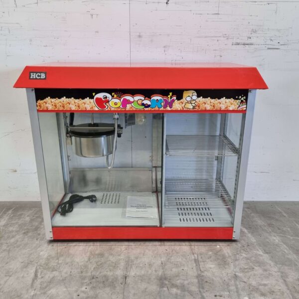 Popcorn machine Popcorn machine with warming display case 230V Braderie Markt Horeca