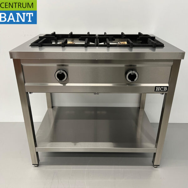 HCB stainless steel Pancake Stove 2 burners 2 x 8 kW 90 cm GAS Catering