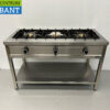 HCB stainless steel Pancake Stove 3 burners 3 x 8 kW 129 cm GAS Catering