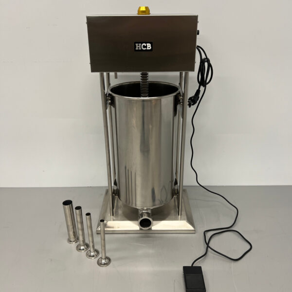 Stainless steel HCB Electric stuffing can stopper sausage filler 25 liters 230V Butchery