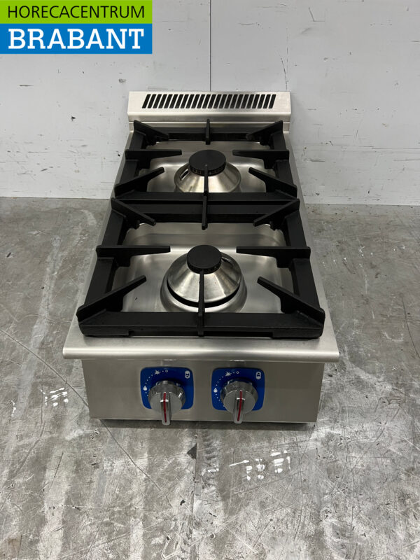 Stainless steel 2 burner Top Stove gas stove 40 cm Horeca