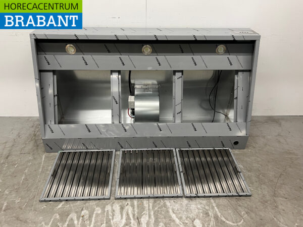 Stainless steel Extractor Hood Hood Premium-line Motor 2000 cubic feet Angled Model 180 cm 230V Horeca - Image 5