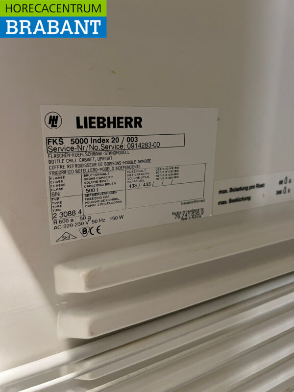 Liebherr Refrigerator Cooling 500 liters 230V Horeca - Image 5