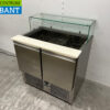 Stainless steel Tecnodom Refrigerated Workbench Saladette 2 doors 90,5 cm 230V Horeca - Image 2