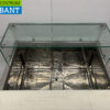 Stainless steel Tecnodom Refrigerated Workbench Saladette 2 doors 90,5 cm 230V Horeca - Image 4