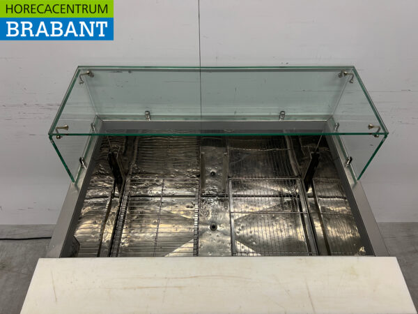 Stainless steel Tecnodom Refrigerated Workbench Saladette 2 doors 90,5 cm 230V Horeca - Image 4