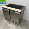 Stainless steel Refrigerated Workbench Saladette 2 doors 90 cm 230V Horeca - Image 2