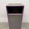 Mobile wooden Trash can Garbage can 59 cm Catering