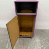 Mobile wooden Trash can Garbage can 59 cm Catering - Image 4
