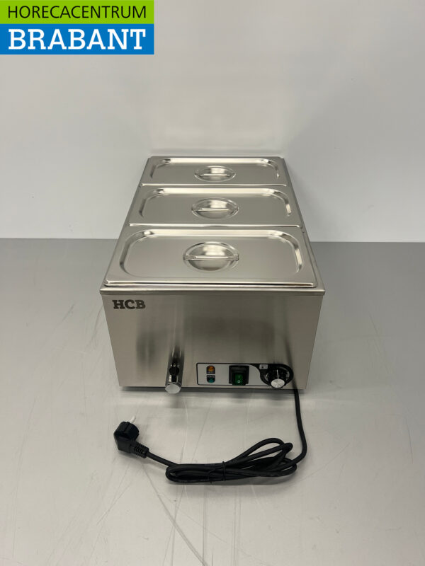 Stainless steel Bain marie 3 x 1/3 GN 230V Horeca