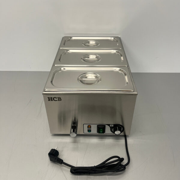 Stainless steel Bain marie 3 x 1/3 GN 230V Horeca
