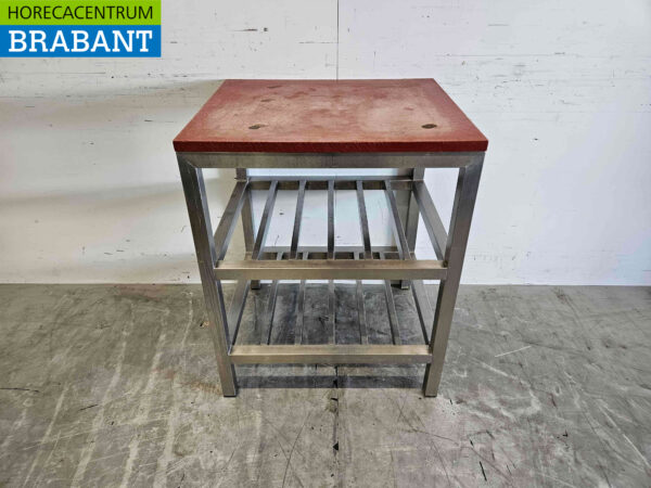 Stainless steel Polyethylene PE Cutting Table Work Table 70 x 60.5 x 87.5 cm Catering Butchery