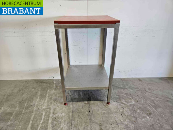 Stainless steel Polyethylene PE Cutting Table Work Table 65 x 65 x 111.5 cm Catering Butchery