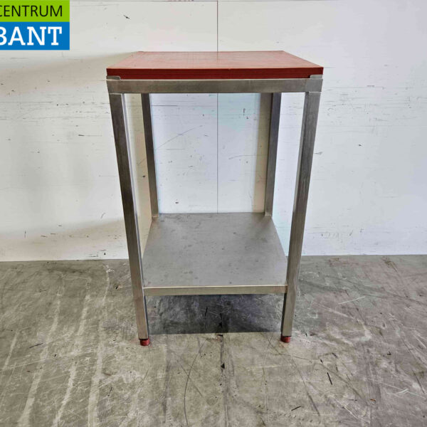 Stainless steel Polyethylene PE Cutting Table Work Table 65 x 65 x 111.5 cm Catering Butchery