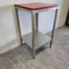 Stainless steel Polyethylene PE Cutting Table Work Table 65 x 65 x 111.5 cm Catering Butchery - Image 2