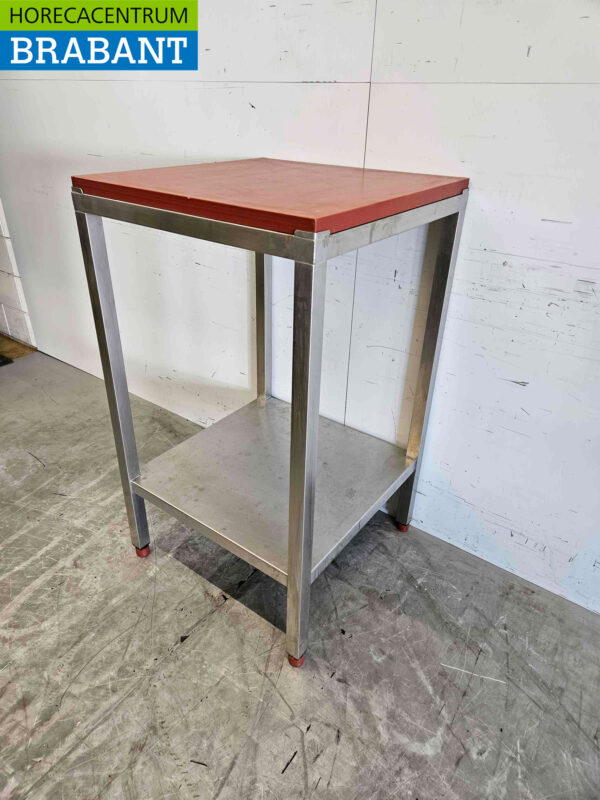 Stainless steel Polyethylene PE Cutting Table Work Table 65 x 65 x 111.5 cm Catering Butchery - Image 3