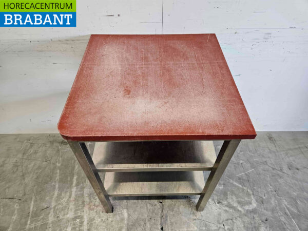 Stainless steel Polyethylene PE Cutting Table Work Table 70 x 70 x 92 cm Catering Butchery - Image 4